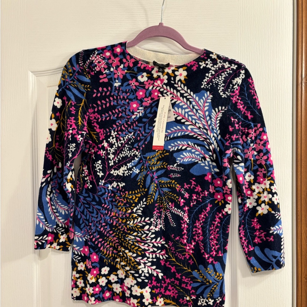 New with tags (NWT) Talbots 100% Cashmere Sweater. Size medium petite.